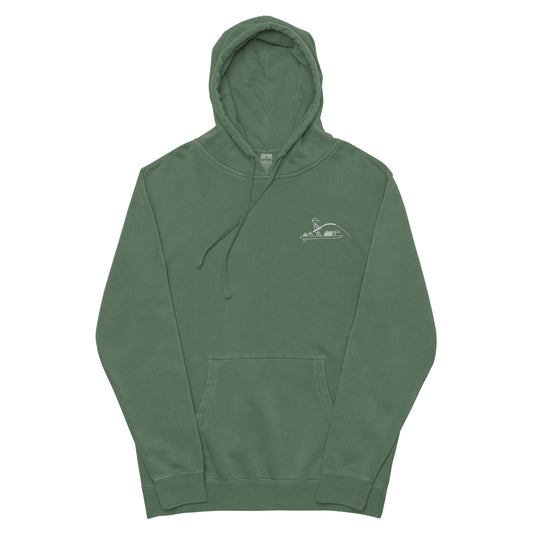 Paddlefish pigment-dyed hoodie